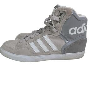 ADIDAS Extaball S75786 Gray Suede High Top Sneakers Shoes Womens 7.5 Basketball